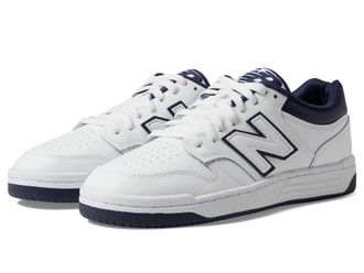 New Balance Mens 480 Shoes, White/Grey Matter, 9/M