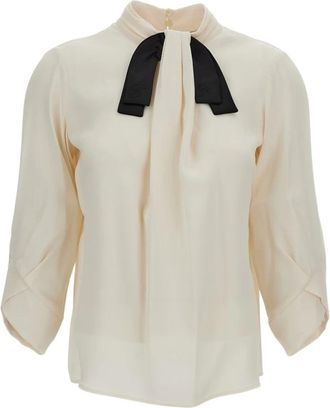 Elisabetta Franchi Mujer, Blusas y Camisas, Blanco, Talla: S