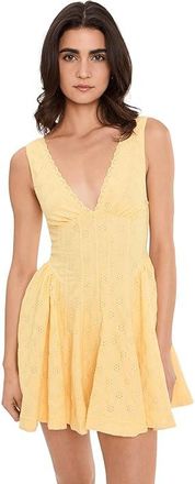 Free People Cant Help It Mini Womens Dress Golden Apricot Combo : LG (Womens 12-14), Elastane/Polyester