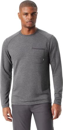 G.H. Bass & Co. Bass Outdoor Shirt Men Caviar Stretch Ribbed Long Sleeve Crew Neck UPS1332