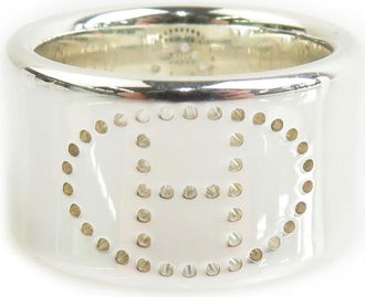 Herm&egrave;s Silver Silver 925 Band Ring (Pre-Owned)