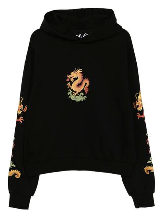 Melt graphic-printed hoodie - men - Cotton - XXXL - Black