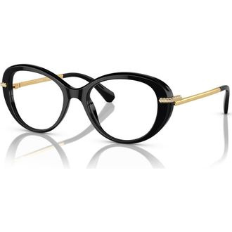 Swarovski 50mm Oval optical glasses in Black at Nordstrom