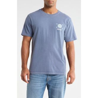 Roark Palm Graphic Regular Fit T-Shirt in Neptune at Nordstrom, Size Xx-Large
