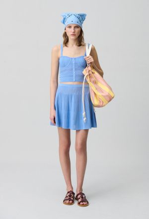 Claudie Pierlot Top maille fine d&eacute;collet&eacute;