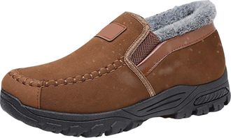 Generic Winter Snow Boots for Men, Warm Boot Thicken Ankle Boots Slip On Walking Boot Comfortable Winter Shoes Lightweight Outdoor Shoe Anti Slip Trekking Sho