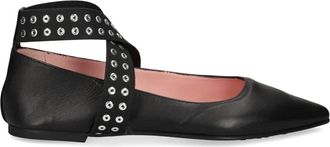 Pretty Ballerinas Ballerine Kendall con occhielli - Nero