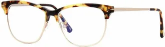 Tom Ford Ladies Brown Square Eyeglass Frames TF5546-B 056