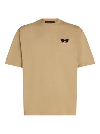Karl Lagerfeld organic cotton t-shirt - men - Organic Cotton - S - Brown