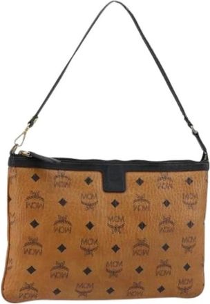 MCM Pre-owned Shoulder Bags, female, Brown, Size: ONE SIZE Pre-owned Shoulder Bag