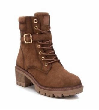 Xti Womens Carmela Suede Booties In Camel