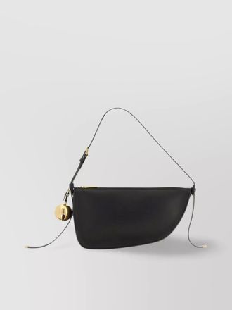 Burberry curved shape gold-tone hardware shoulder bag