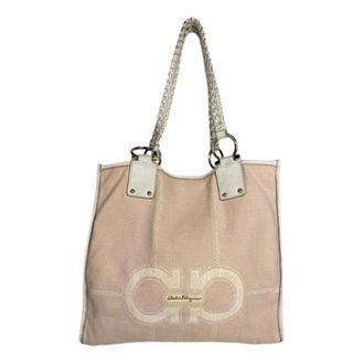 Ferragamo Pre-owned Tote Bags, female, Pink, Size: ONE SIZE Pre-owned Tote Bag