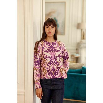 La petite &eacute;toile Bedrukte trui met ronde hals, MADY