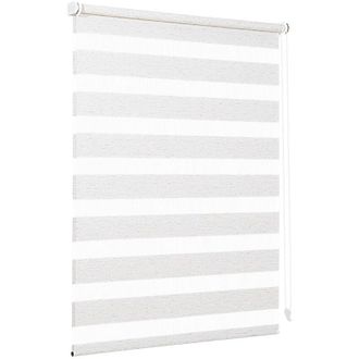 Sekey Sekey Doppia tenda a rullo, fissaggio senza fori, per finestre, doppia tenda a rullo, larghezza 60 cm, protezione solare, 60 x 100 cm, grigio scuro