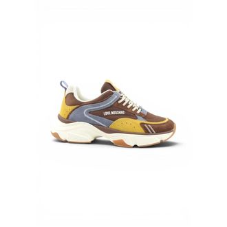 Love Moschino Schoenen, Dames, Veelkleurig, 39 EU, Leer, Panelled Sneaker