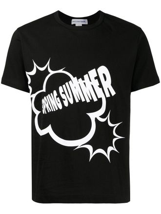Comme Des Gar&ccedil;ons T-shirt con stampa - Nero