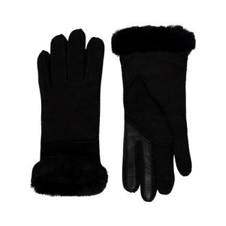 UGG Guantes de piel de oveja con costuras - Accessories - Mujer - Negro - S