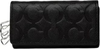 Coach Pre-owned Accessories, female, Black, Size: ONE SIZE Pre-owned Leather Key-holder