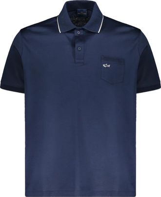 Paul & Shark Polo met korte mouwen - Heren - Polos - Blauw - M - Katoen - Tops