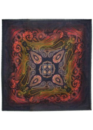 Etro Aida Patterned Wool and Cashmere-blend Shawl - Multicoloured - One Size