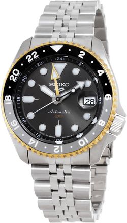 Seiko Seiko 5 GMT Automatic Analog-Digital Grey Dial Mens Watch SSK021