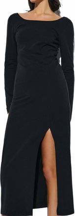 Nation Ltd Alma Column Dress In Jet Black