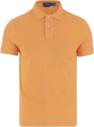Polo Ralph Lauren Katoenen polo shirt met logo - Heren - Polos - Oranje - L - Katoen - Tops