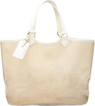 Louis Vuitton Pre-owned Tote Bags, female, White, Size: ONE SIZE Pre-owned Plage Lagoon Tote Bag
