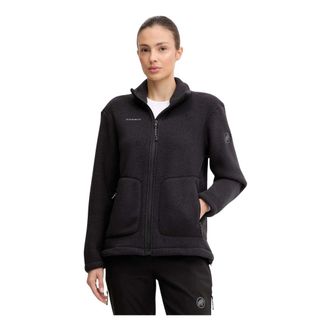Mammut Falera ML Jacket - Dames - Fleece jassen - Zwart - L - Polyester - Fitness