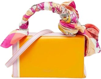 Emilio Pucci Pre-owned Handbags, female, Orange, Size: ONE SIZE Pre-owned Leather Handbag