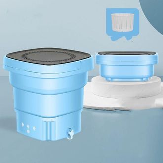 OEM Mini Lavadora, Lavadora Port&aacute;til Para Acampar, Lavadora De Viaje, Lavadora Para Estudiantes, Azul