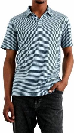 Rails Napoli Polo Shirt In Cerulean Sky Stripe