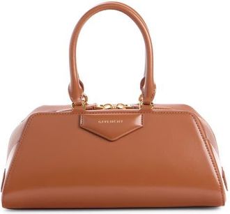 Givenchy Small Antigona Leather East/West Satchel in Caramel Brown at Nordstrom