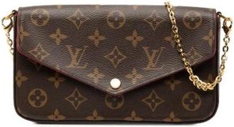 Louis Vuitton Pre-owned Clutches, female, Brown, Size: ONE SIZE Pre-owned Pochette Felicie
