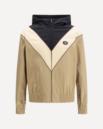 Valentino Giacca a vento con cappuccio in nylon Man 48