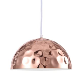 Oresteluchetta L&aacute;mpara de ara&ntilde;a de acero acabado cobre cm. &Oslash;.40 x al.23