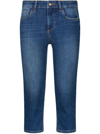 Liu Jo mid-rise capri jeans - women - Cotton/Polyester/Elastane/Polyester/Cotton - 24 - Blue