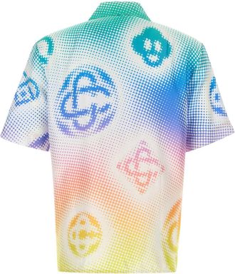 Casablanca Halftonelogosrepeat Exterior: Silk Camicie Shirt