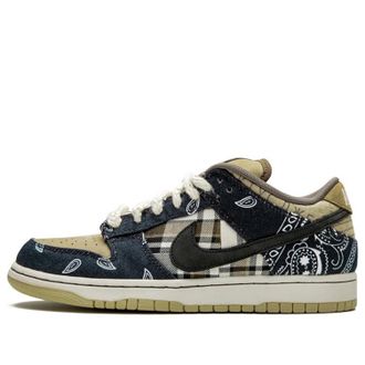 Nike x Travis Scott SB Dunk Low Jackboys Blue Khaki CT5053-001-S-BOX