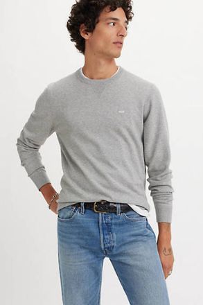 Levi's Su&eacute;ter ligero Housemark - Hombre - XL - Gris / Mid Tone Grey Heather