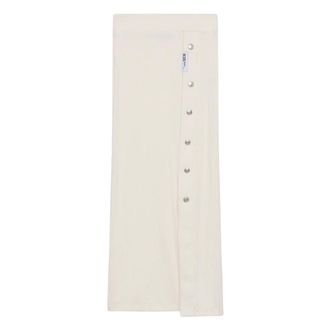 GCDS Gonna midi a coste con bottoni - - Skirts - Donna - Bianco - L