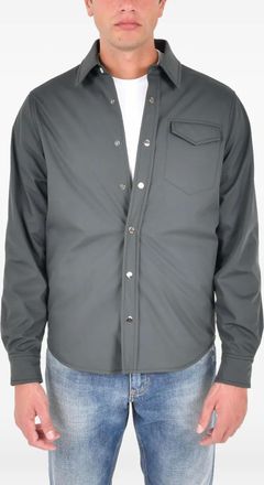 Drumohr Giacca-camicia con tasche - Grigio