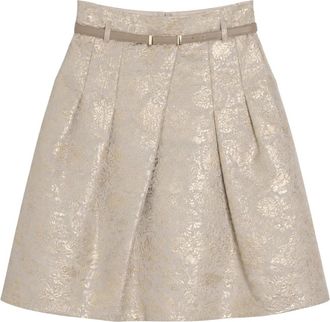 Max Mara Pascia Rok - Dames - Korte rokken - Geel - S - Polyester - Rokken