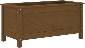 vidaXL Vidaxl - Garden Planter Honey Brown 82.5x40x39 cm Solid Wood Pine