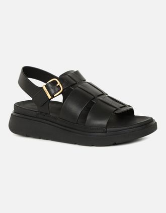 FitFlop Fitflop Womens Gen-FF Fisherman Womens Sandals - Black - Size: 6.5