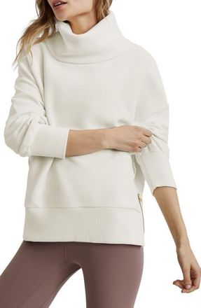 Varley Milton Cowl Neck Sweatshirt in Egret at Nordstrom, Size Medium