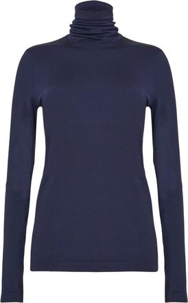 Wolford Luxe Pullover - Dames - Tops - Blauw - Maat: S Wol