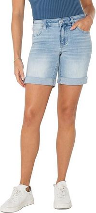 Liverpool L.A. Marley Girlfriend Shorts With Rolled Cuff Womens Shorts Clarkdale : 10 7, Cotton/Denim/Elastane