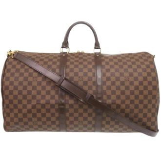 Louis Vuitton Pre-owned Boston Bag - Heren - Vintage Weekendtas - Bruin - ONE Size - Vintage